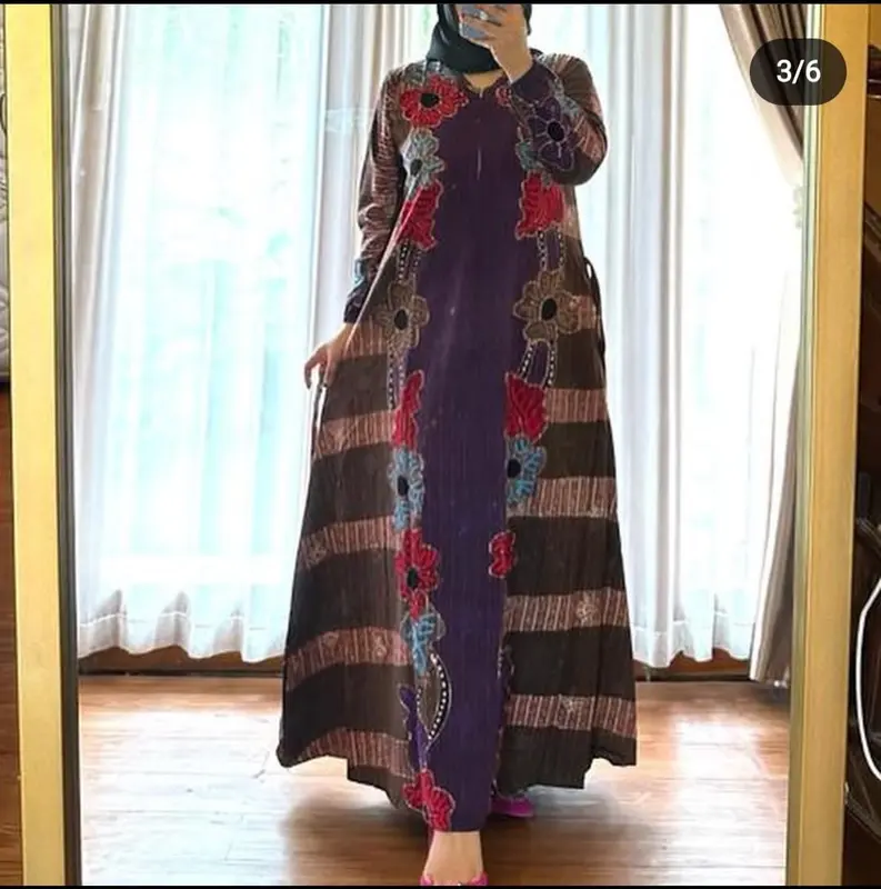 Gamis Tulis Kaftan Tulis Daster Rayon 3