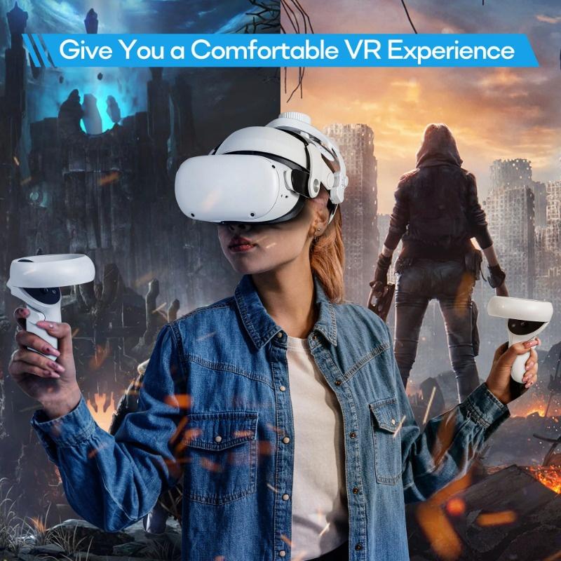 Product Introduction of Dây Đeo Đầu, Dành Cho Meta Quest 3, Vỏ Silicon, Vỏ Mặt, Phụ Kiện Tai Nghe Mũ Bảo Hiểm VR, Vỏ Bảo Vệ Chống Trầy Xước, Tương Thích Với Quest 3 / 2 / Pro / Pico4, Bao Gồm Phụ Kiện 6