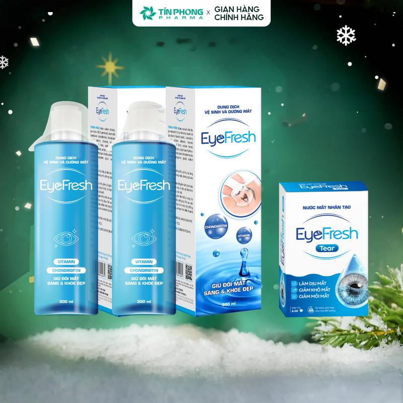 Eyefresh Combo 2 nước rửa mắt + 1 nước mắt nhân tạo