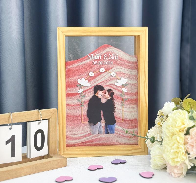 Hộp Gỗ Rót Các Ngày Cưới In Ảnh Thật Được Lựa Mẫu - Dailymemint