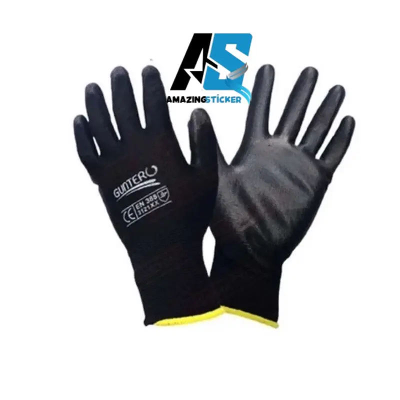 GROSIR 12 Pasang sarung tangan comet hitam safety kerja berkendara palmfitpu glove