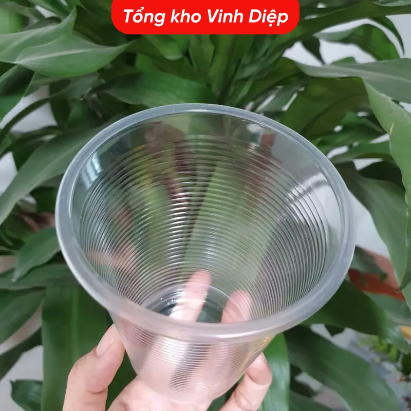 Cốc nhựa dùng 1 lần size 125ml, 220ml , 280ml, 300ml, 400ml, 500ml ( có nắp, ko nắp ) 7