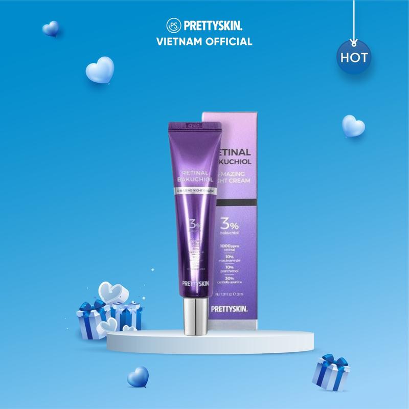  Livestream PS. PRETTYSKIN. KEM DƯỠNG RETINAL BAKUCHIOL 30ML lỗi viền   