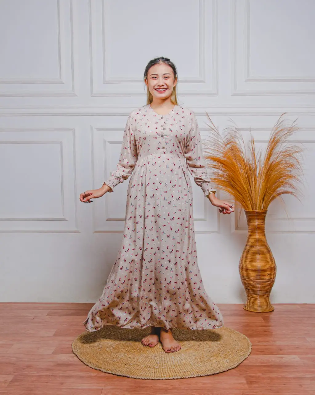 DASTER PPA LONGDRESS RAYON PREMIUM MOTIF BEST