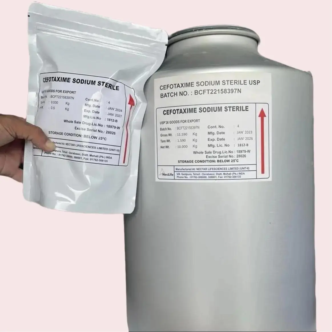 Hủ 100g bột pha nước Cefotaxim dùng cho tôm bị gan, đỏ gan, vàng gan, gan không đều màu, ăn yếu, chậm lớn, rớt đáy,