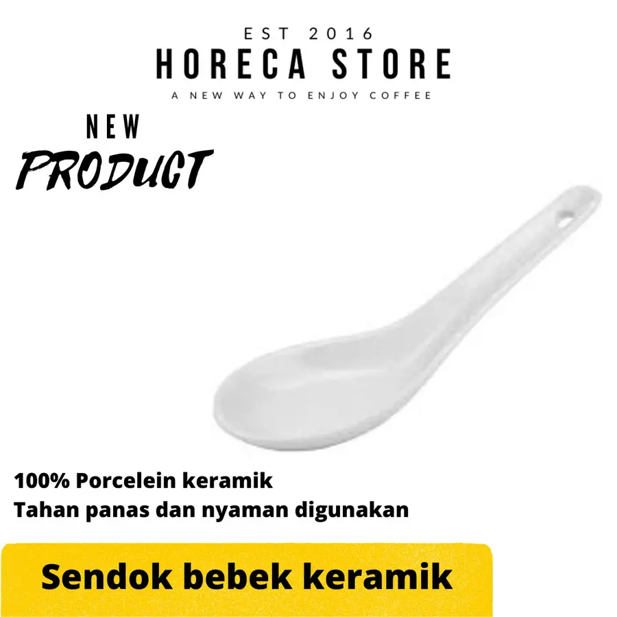 Sendok bebek keramik porcelein SB-1 -Sendok bubur dimsum