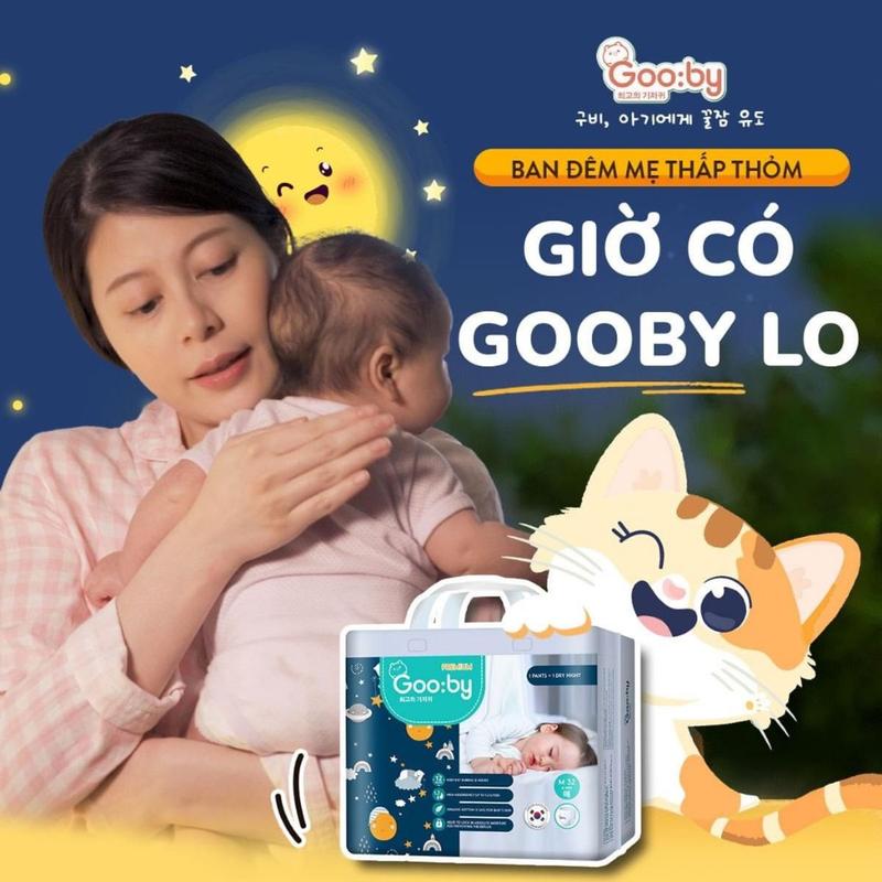 Tã/bỉm quần, dán Gooby Premium - Chuyên gia bỉm đêm, chống trào đến 12h size NB đến 3XL cho bé từ 6kg - 24kg 7
