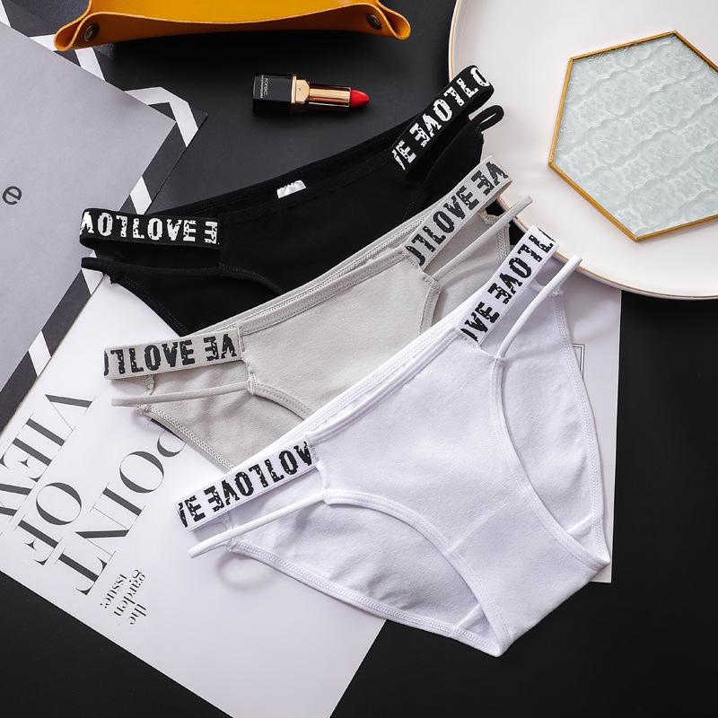 Product Introduction of FINETOO Celana Dalam Wanita Katun Low Waist Letter Print Nyaman & Stretching 2