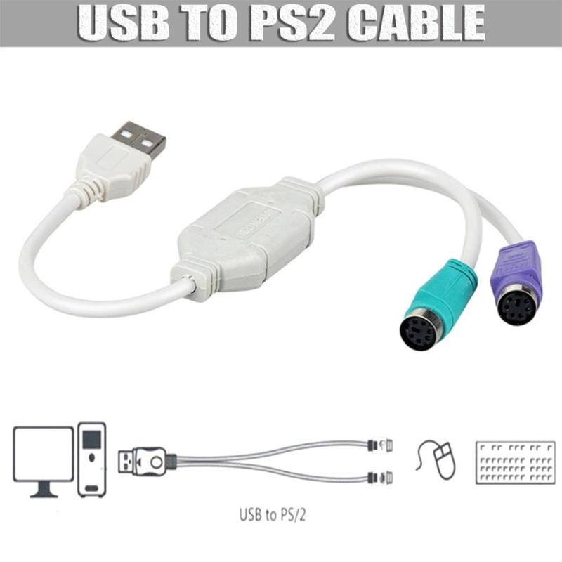 Converter Kabel USB to PS2 Mouse Keyboard jadul - Shop | Tokopedia