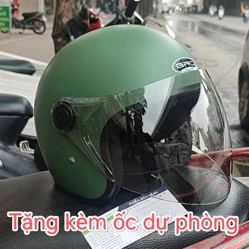 mũ bảo hiểm gro 3/4 818 Tặng kèm ốc dự phòng 0