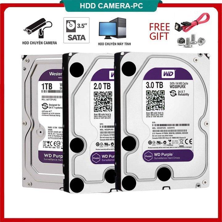  Ổ Cứng HDD Camera Máy Tính PC 3TB 2TB 1TB 500GB - Ổ Cứng Dùng Cho Camera Giám Sát 