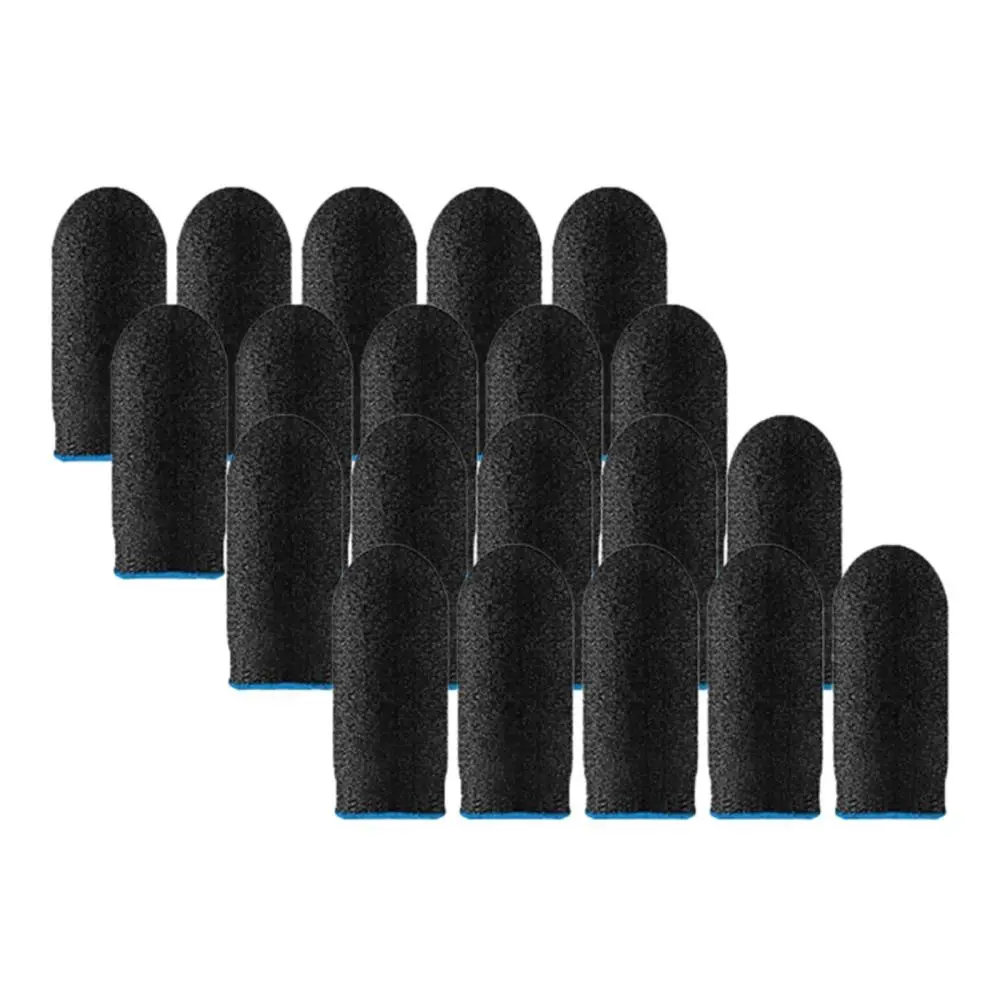 20x Gaming Finger Sleeves Extremely Thin Anti Sweat Non Slip Mobile Gaming Finger Protector Thumb Sleeves for Mobile Game