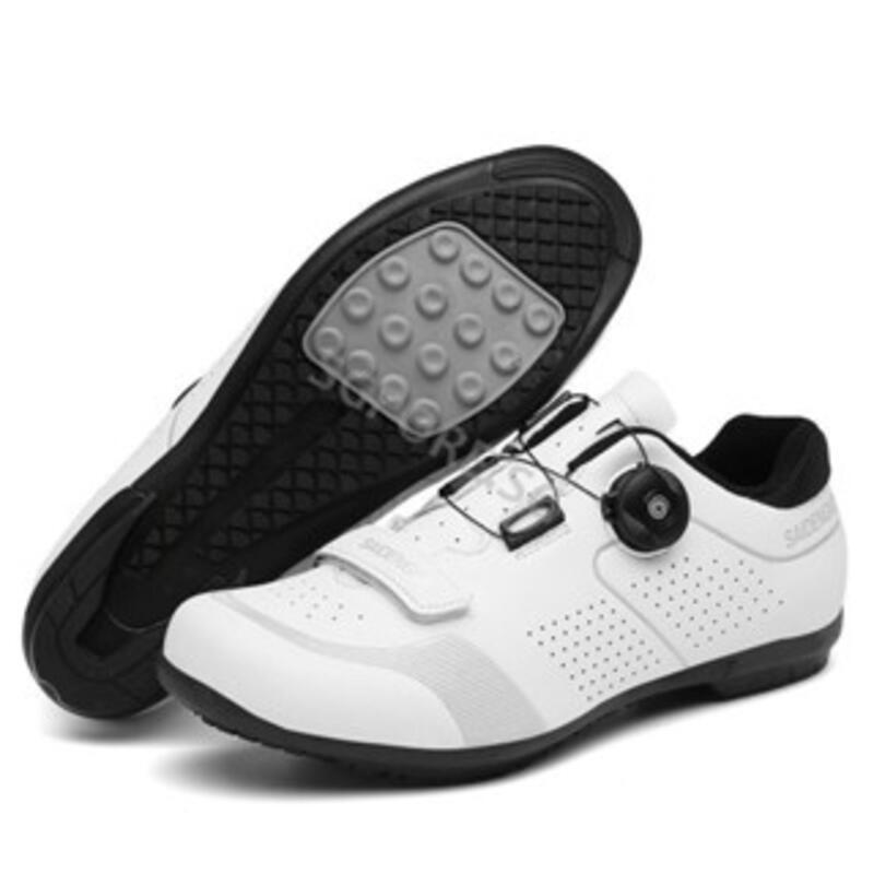 Product Introduction of Outdoor Men Non Locking Bicycle New Without Cleats Bike Unisex Non-slip Rubber Shoes Mountain Cycg Sneakers LF6I 5