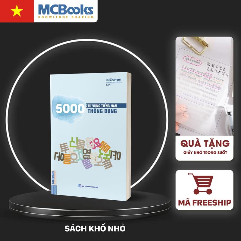 [MCBooks] Sách 5000 Từ Vựng Tiếng Hàn Thông Dụng Dành Cho Người Học Tiếng Hàn