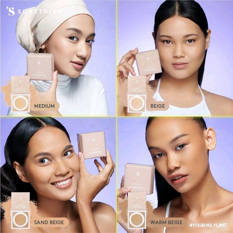 Somethinc  Hooman Under Control HD Blur Loose Powder Wajah 4
