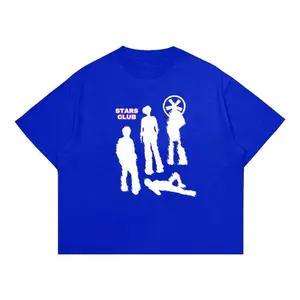 T-SHIRT STAR CLUB -KAOS  BOXY TEES OVERSIZE KEKINIAN DTF PRINTING-ATASAN PRIA & WANITA HGH QUALTY Oversize Unisex Combed Baju - BENHUR CLUB 4, S