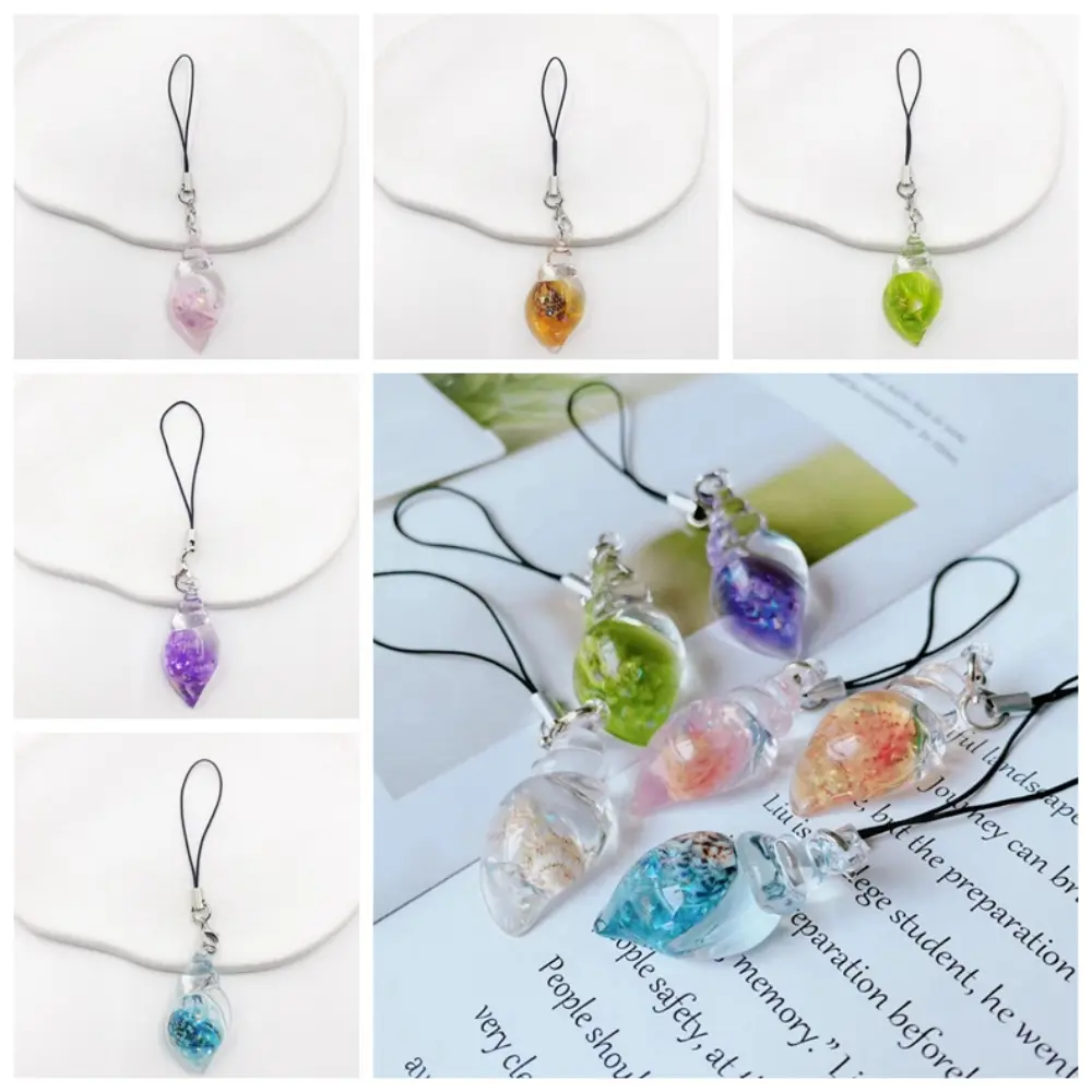Cell Phone Rope Conch Mobile Phone Chain Night Glow Pendant Phone Hanging Rope Lanyard Kawaii Mobile Phone Strap Phone Charms