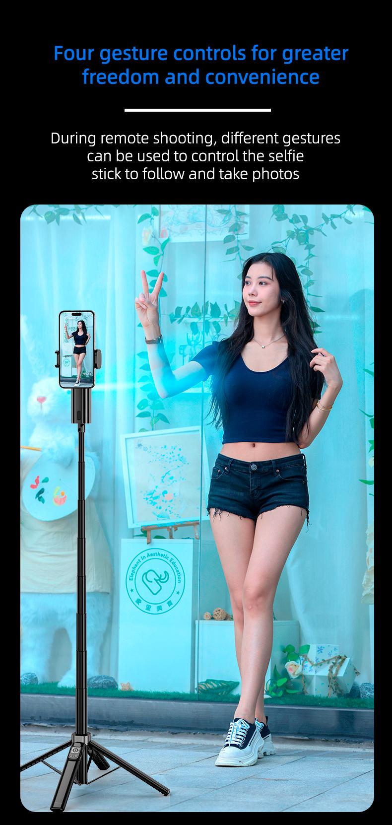 Product Introduction of Gậy Chụp Ảnh , Theo Dõi Gậy Chụp Ảnh, Tích Hợp Lưu Trữ, Làm Bằng Hợp Kim Nhôm, Giá Đỡ Điện Thoại Gimbal Theo Dõi Chụp Ảnh, Tripod 4