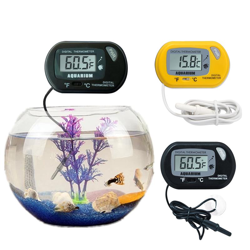 Termometer Digital, untuk Tangki Ikan Akuarium, Meter Suhu Tangki ...