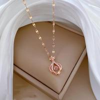 Gambar Dilapisi emas 18 karat Kalung Liontin Baja Titanium Wanita, tahan warna, desain elegan, perhiasan dari Garden of DreamsS5 Kota Administrasi Jakarta Barat 4 Tokopedia