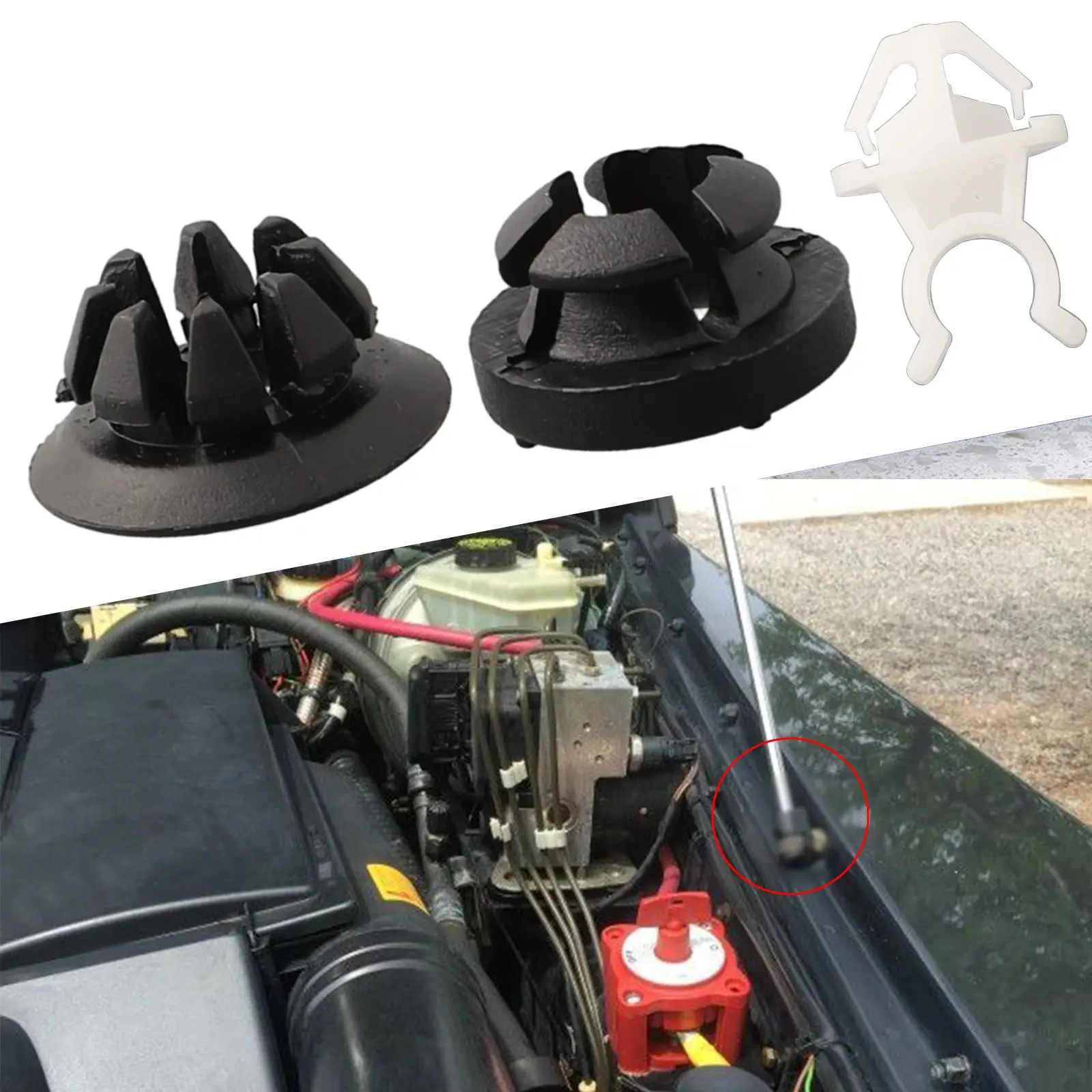 3 Car Hood Support Prop Rod Holder Clip for Accord Odyssey  for Prelude