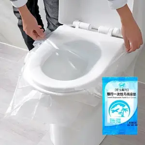 Travel Disposable Toilet Seat Cover Alas Duduk Kloset Toilet Plastik