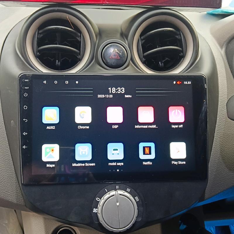 datsun go pasang head unit android dhd lengkap ama freem Bluetooth 6