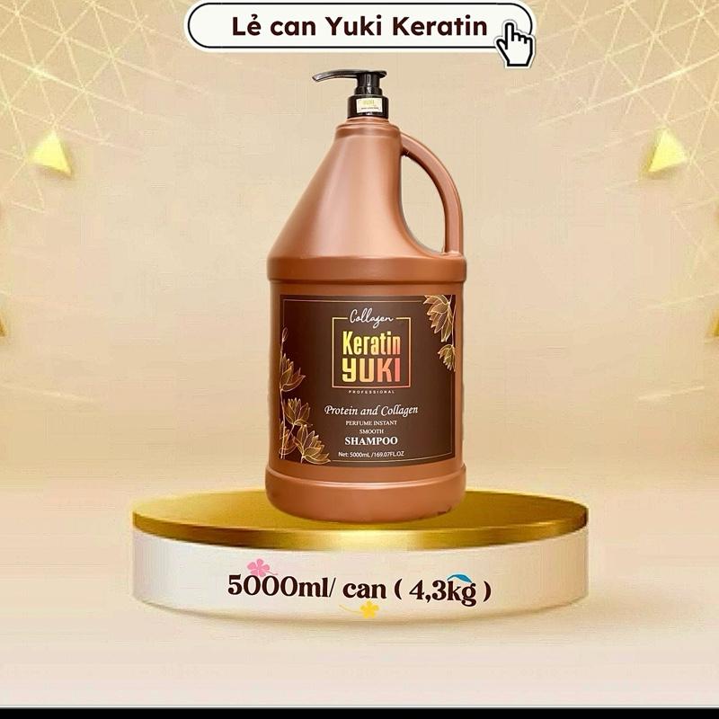 (5000ml)     Lẻ Dầu Gội, Xả Collagen Keratin YUKI  ( Khối lượng: 4,3kg) Chăm Sóc Tóc Dưỡng Tóc daugoi cap Women
