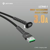 Gambar LENYES LC946 3A 1.8 Meter Phone Stand Data Cable Fast Charging Nylon Anti putus Anti kusut kabel cas tebal original - Lightning dari LENYES INDONESIA Kota Administrasi Jakarta Pusat 4 Tokopedia