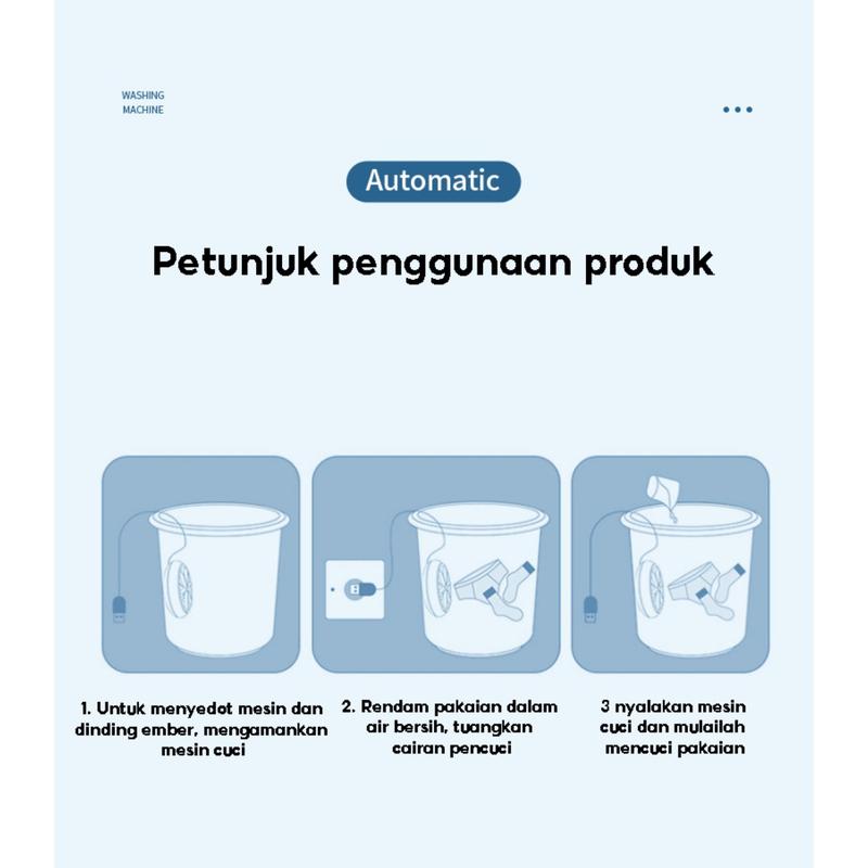 Product Introduction of Mesin Cuci Mini Portable USB Ultrasonic / Mesin Putar Pencuci Pembersih Pakaian Dalam Kaos Kaki Handuk Piring / Turbine Washer Untuk Travelling 30