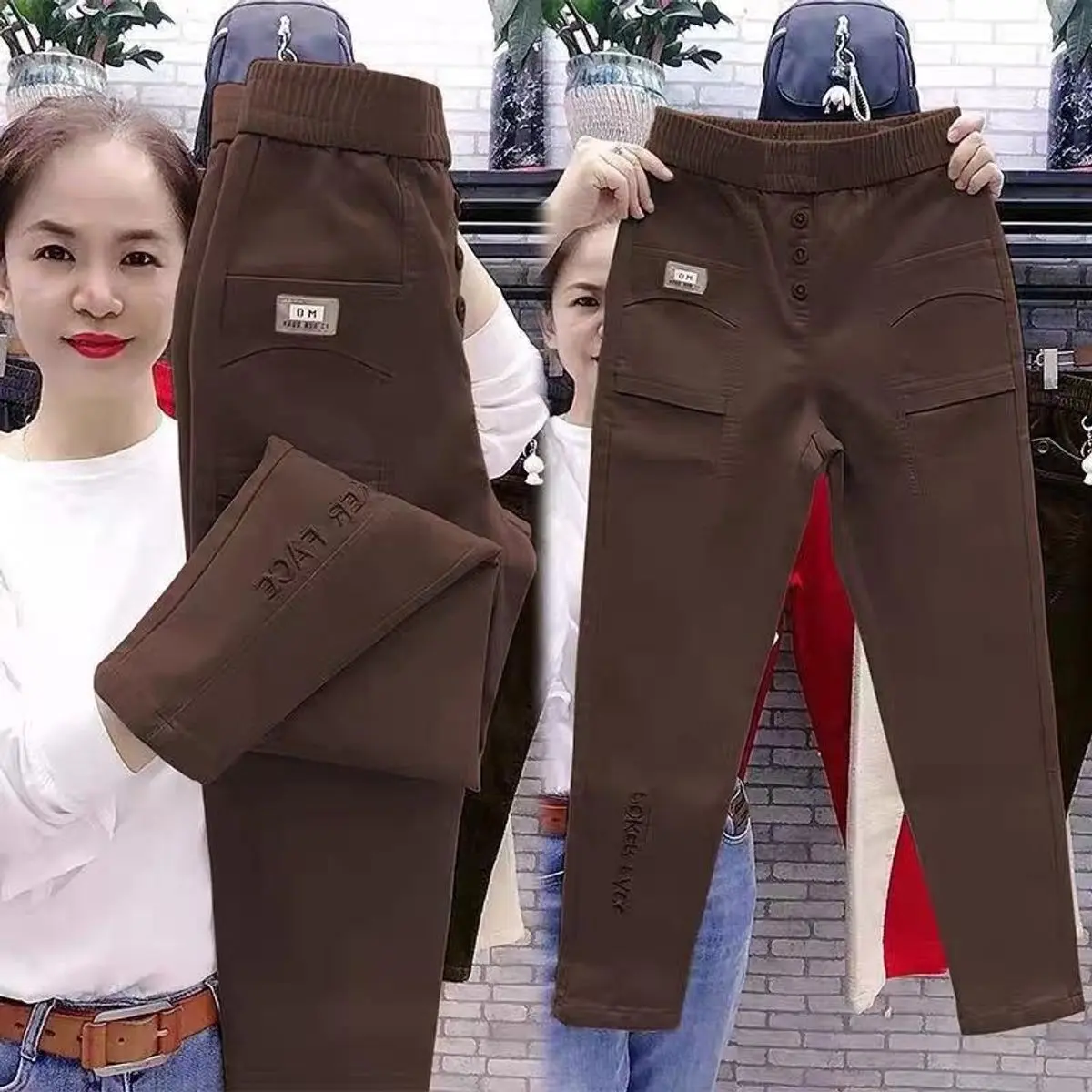Quần kaki dài nữ mẫu mới nḣất năm nay