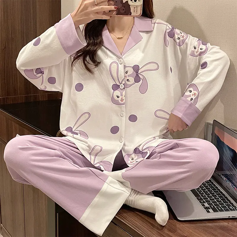 [GIÁ XẢ KHO LẺ SIZE]Bộ Ngủ Pijama, Đồ Bộ Nữ Thun Cotton Áo Dài Quần Dài Họa Tiết Dễ Thương Nhiều Mẫu DDCP03
