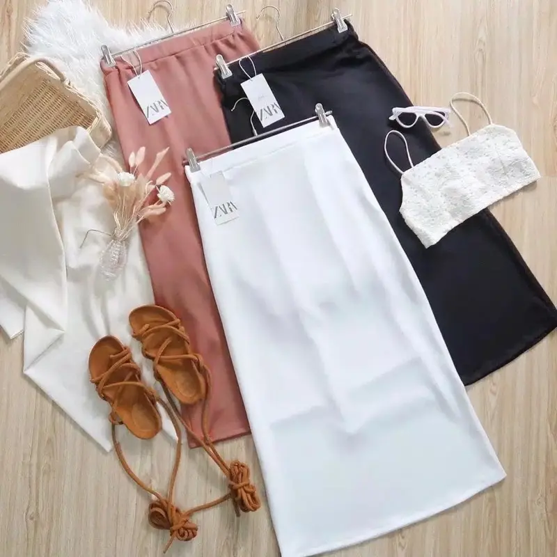 ROK SPAN SCUBA PREMIUM rok nyaman wanita fashion 1
