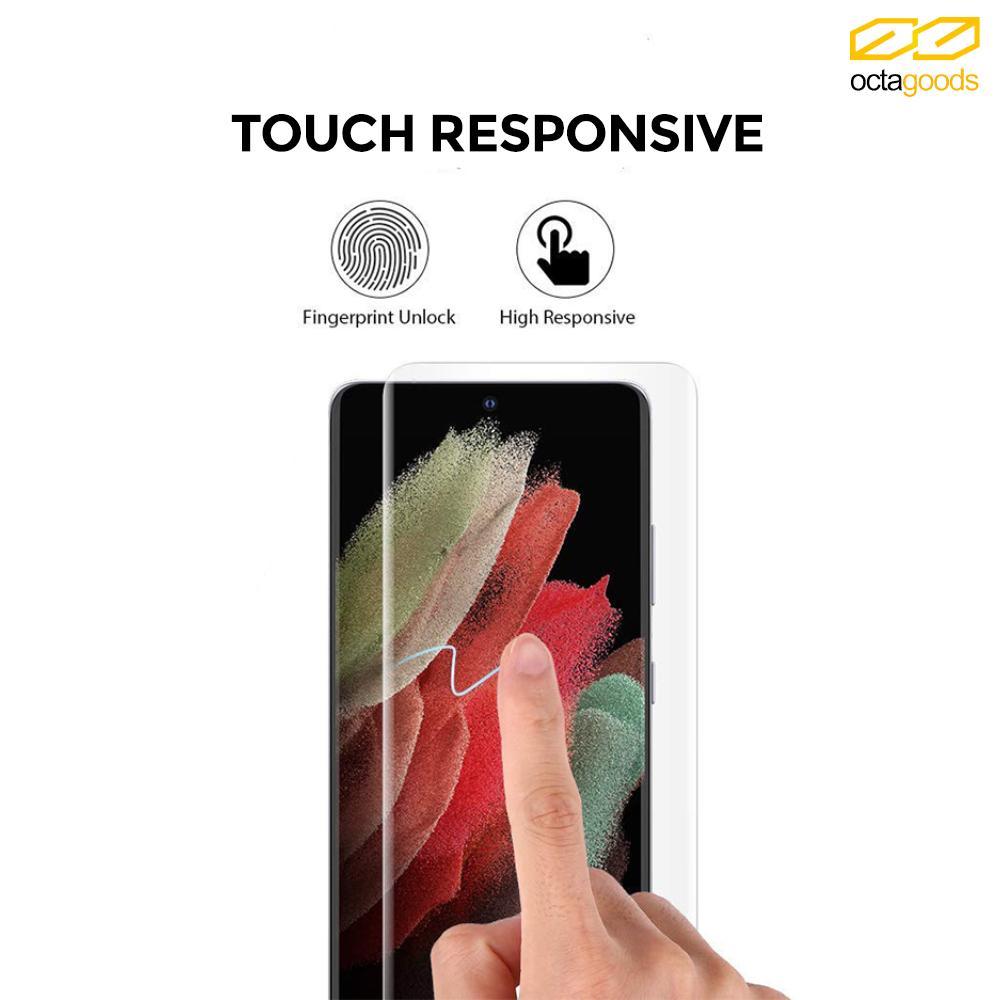 Tempered Glass Samsung Galaxy S21 Ultra Plus OctaGoods UV Full Cover