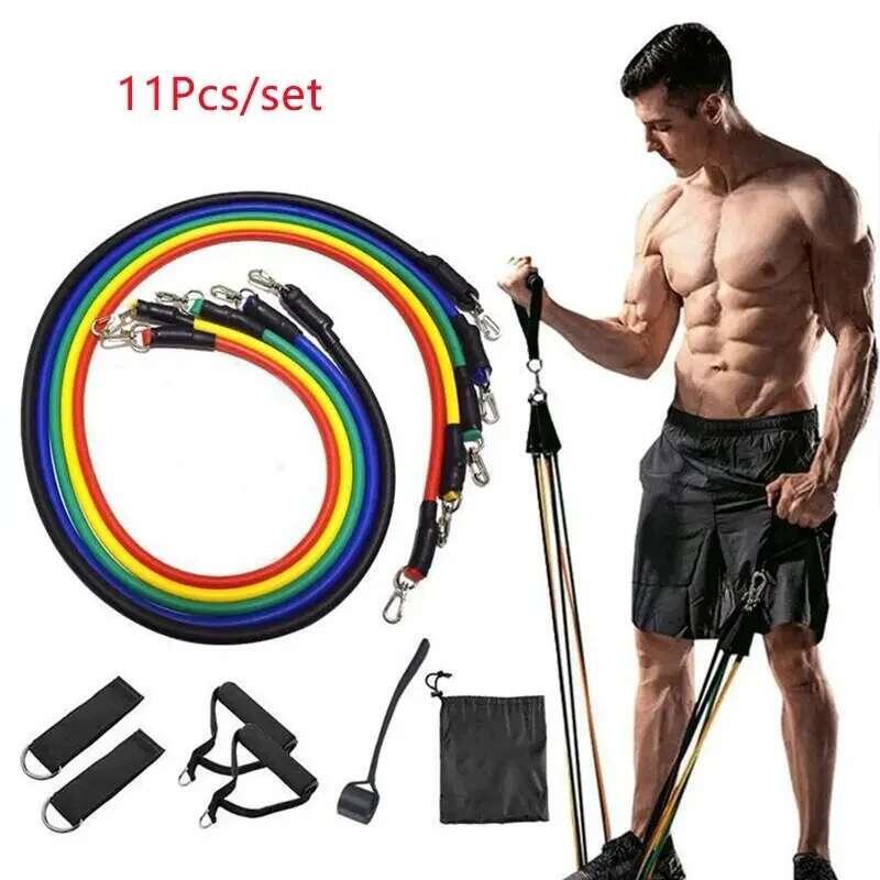 Product Introduction of 11pcs TPE Set, Resistance With Door Anchor, Handles, Carry Bag, Legs Ankle Straps, Exercise Bands 0