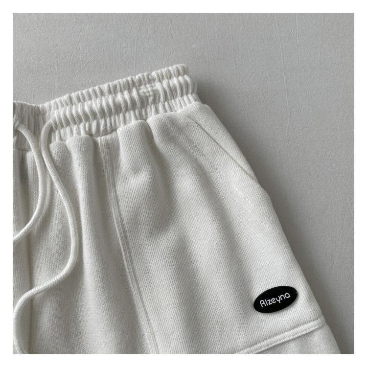 Product Introduction of 2024 High waisted slimming casual sports shorts for women's new Korean loose wide leg drawstring A-line pants 11