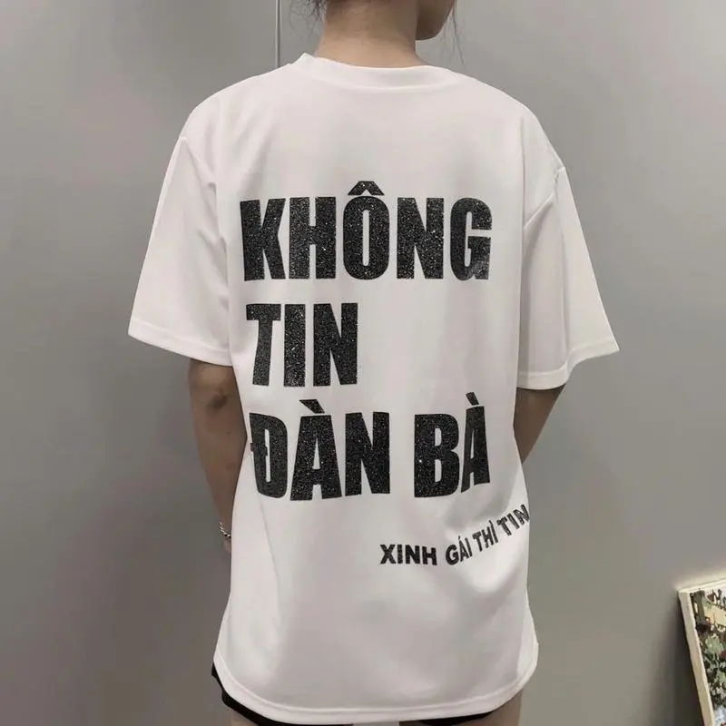 Áo Không Tin Đàn Bá Xinh Gái Thì Tin - Áo Phông Unisex From Rộng Mới 2024 Nam Menswear