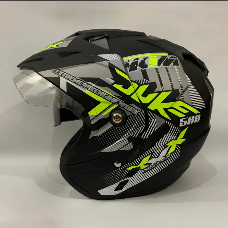 Helm JP7 X7 MOTIF DOUBEL VISOR SNI 2