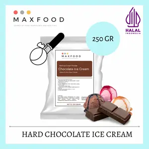 MAXFOOD - Hard Chocolate Ice Cream / Bubuk Es Krim Rasa Cokelat 250 GR