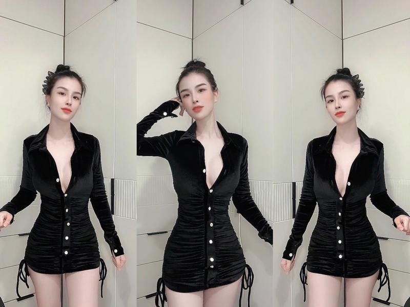 Product Introduction of Trinh anna store. Set Đầm sơ mi kèm quần 8