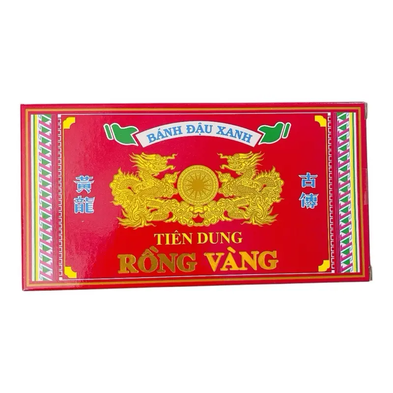 {chính hãng} combo 5 hộp bánh đậu xanh Tiên Dung rồng vàng đặc sản Hải Dương