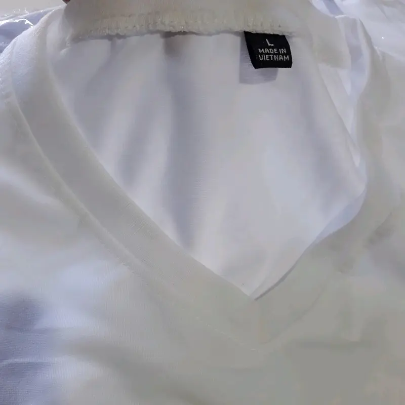 Áo Thun Cổ Tim Nam và nữ Dày Đẹp Màu ( trắng, xám, đen) Top  Menswear Cổ TIM Cotton Cổ Tròn 8