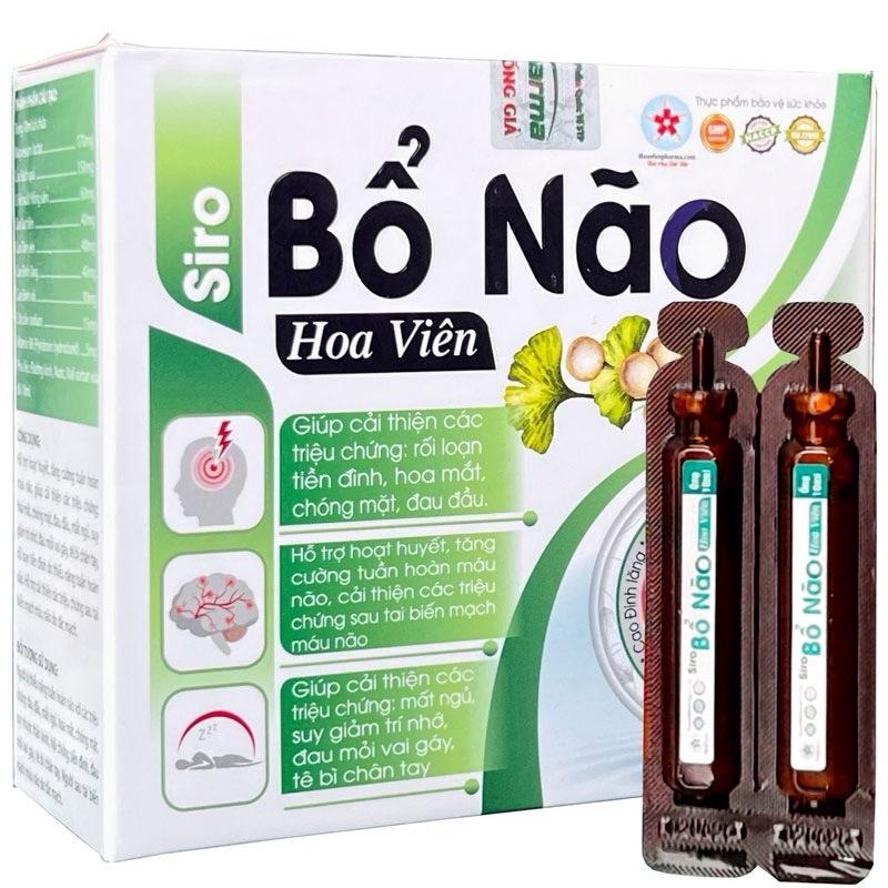 Bổ não Hoa viên dạng ống siro - Hoạt huyết, Giảm đau đầu, chóng mặt. 1