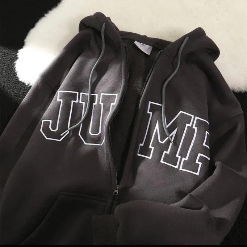 Áo Khoắc Nỉ JUMP Hoodie Form Rộng Nam Nữ Unisex Menswear Dài Tay 3