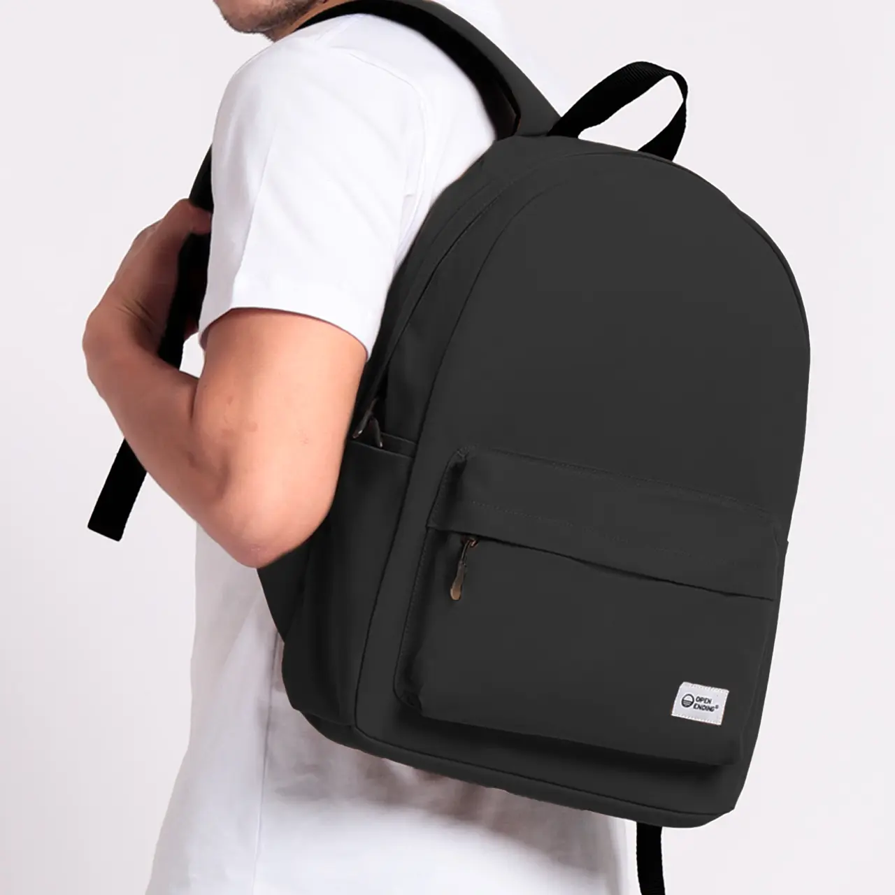 Open Ending Water Resistant Backpack Tas Ransel Murah Basic Colors ...