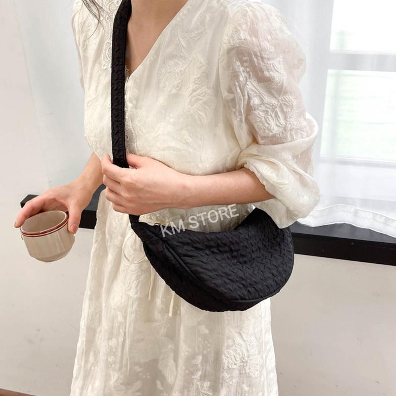 KM - Tas Bahu Wanita / Mini Sling Bag / Tas Selempang / Waist Bag Shoulder Round Bulat Cewek / Half Moon Bag 6