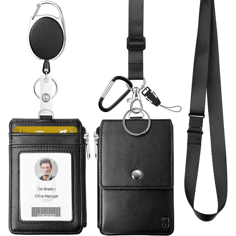 Keychain ID Holder Wallet - Worlds Best Grandma - Leather Keychain ID Holder Wallet - Worlds Best Grandma - Leather