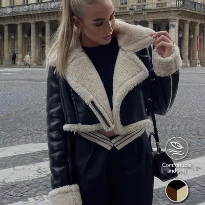 Shearling Lederjacke Fell Zara Zara Leather Jacket With Fur TikTok