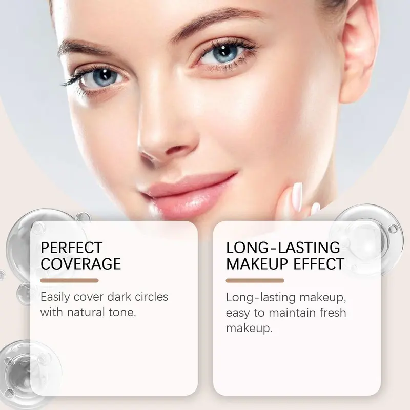 Long Lasting Concealer Set, 4 Counts/set Lightweight Concealer, Natural Concealer, Makeup Accessories, Cosmetic Product for Women & Girls, Foundation 2