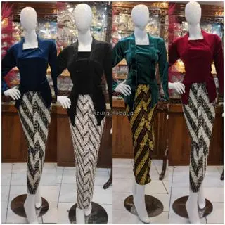 Kebaya Kutubaru Bludru Polos